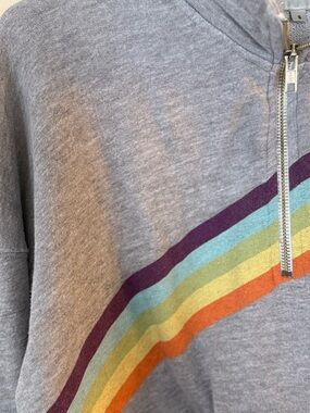 Wildfox Gray Half Zip Sweatshirt Women’s Size Small